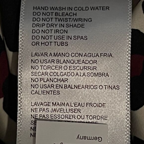 MICHAEL Michael Kors Black Multicolor Logo Ring-Detail Swim Bottoms Small NWT - Picture 7 of 8